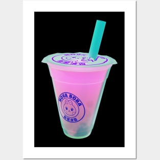 Boba Bubble Milk Tea - Strawberry Posters and Art